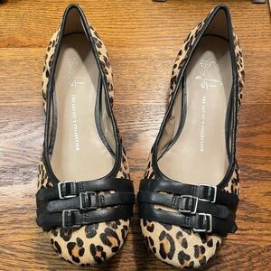 Franco Sarto leopard ballet flats